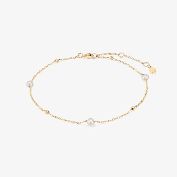 TERESA | Pearl and Gold Beaded Bracelet