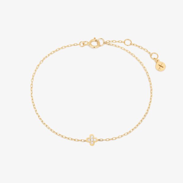 ISOLDE | Lab Grown Diamond Clover Bracelet