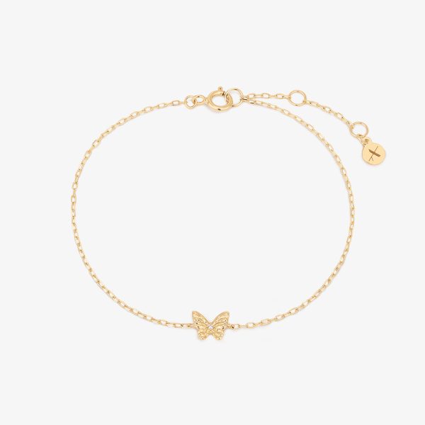 FABLE | Lab Grown Diamond Accent Butterfly Bracelet