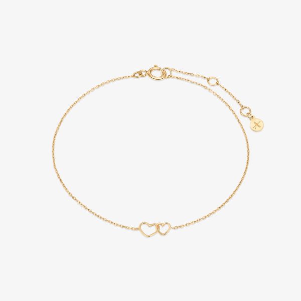 Heart-Shaped  Diamond Bracelet
