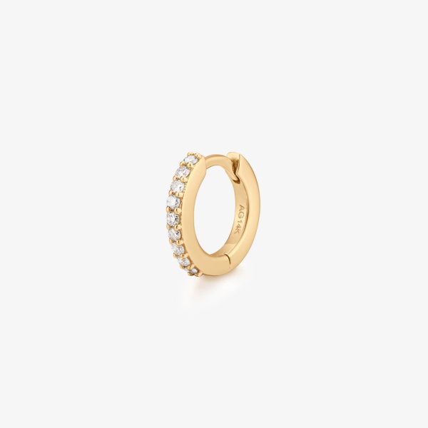 CARLY | Single Mini Diamond Huggie Hoop