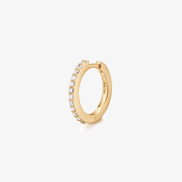 OLA | Single Diamond Pavé Huggie