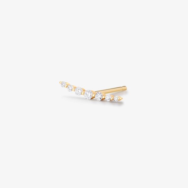 MONICA | Single Diamond Bar Stud