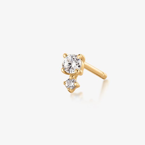 April Birthstone | Diamond Stud Earring