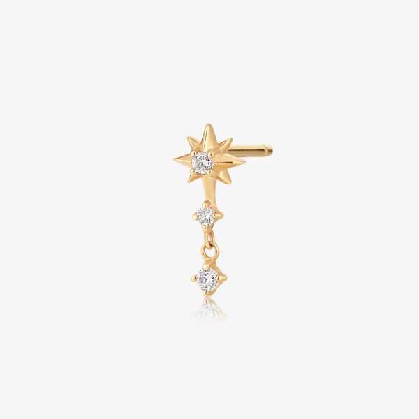 NOVA | Triple Diamond Starburst Single Earring