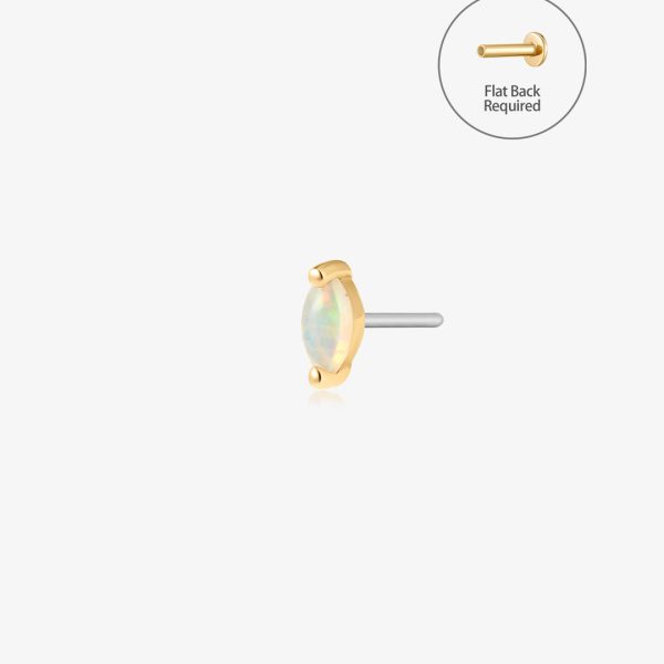 PETAL | Opal Threadless Flatback Earring