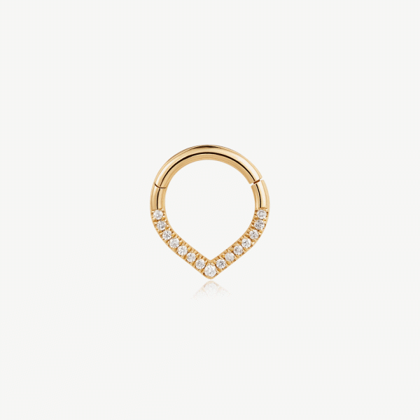 KENNEDY | Curved Diamond Clicker Hoop