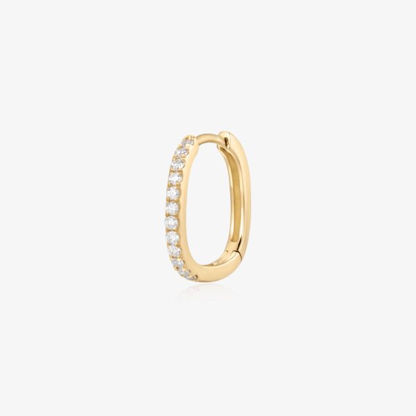 IMAN | Lab Grown Diamond Paperclip Huggie