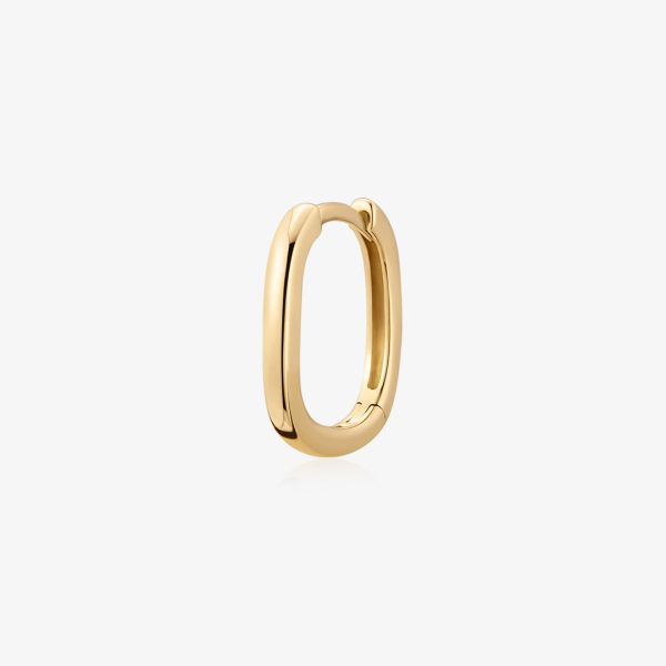 MARYKATE | Narrow Paperclip Huggie