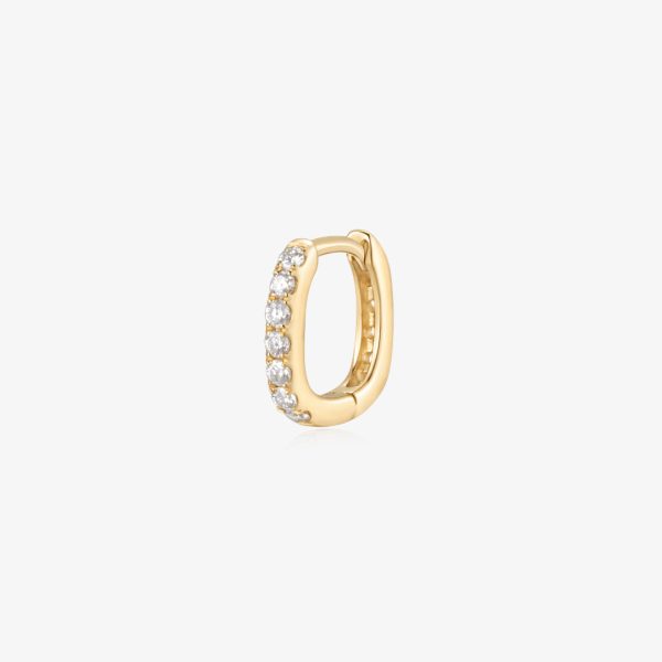 KARLIE | Lab Grown Diamond Oval Paperclip Huggie