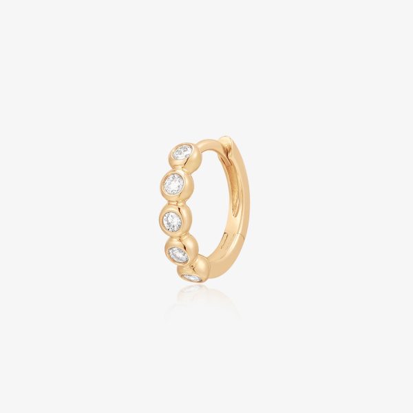 ORION | Bezel Lab Grown Diamond Huggie