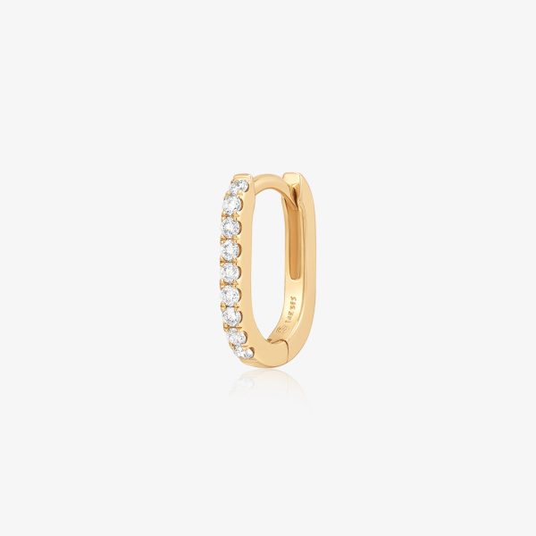 SOLEIL | Bead Set Lab Grown Diamond Huggie