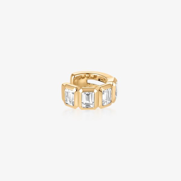 Emerald Lab-Grown Diamond Ear Cuff