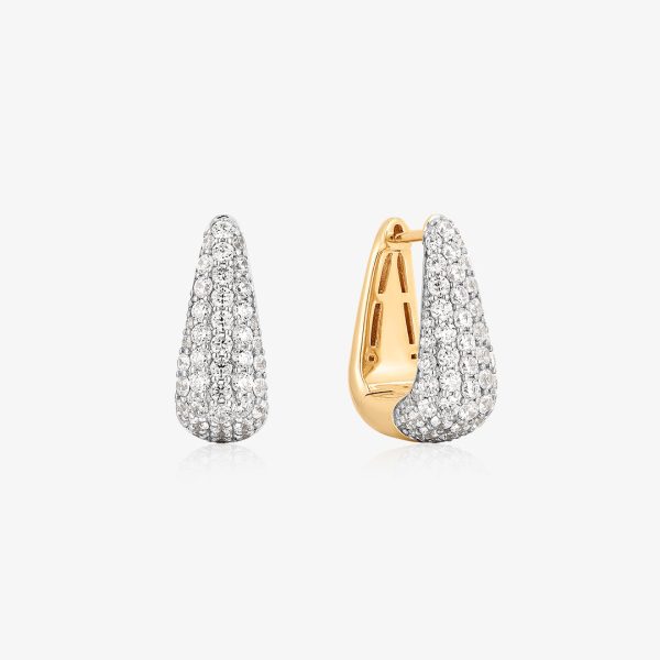 Chunky Pavé Lab-Grown Diamond Hoops