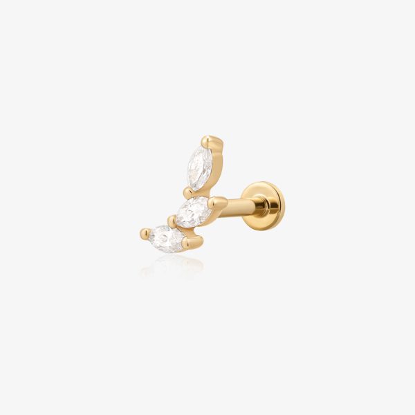 BRIAR | Triple Marquise Lab Grown Diamond Threaded with Flatback