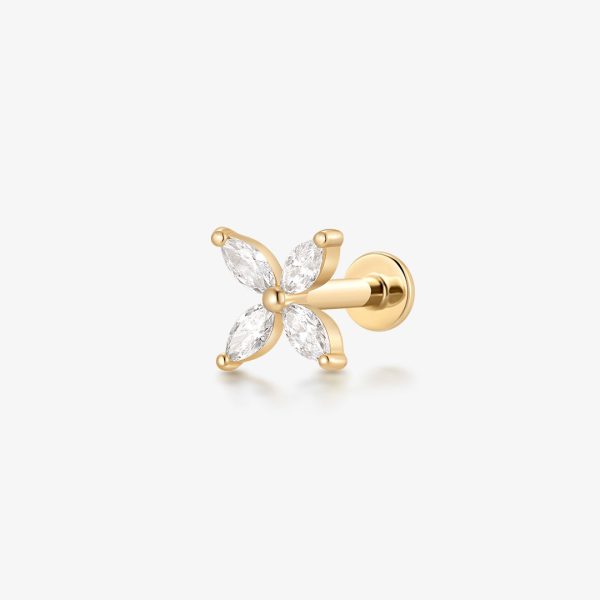 CALLISTA | Marquise Pointed Star Threaded Flatback