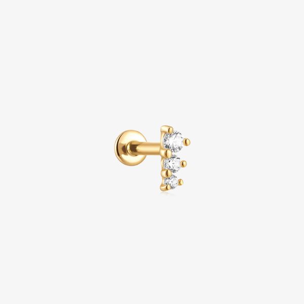 Graduated Diamond Flatback Stud