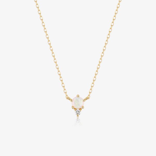 ZENA | Opal and Diamond Necklace