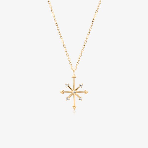 CANDIE | Diamond Octagram Star Necklace