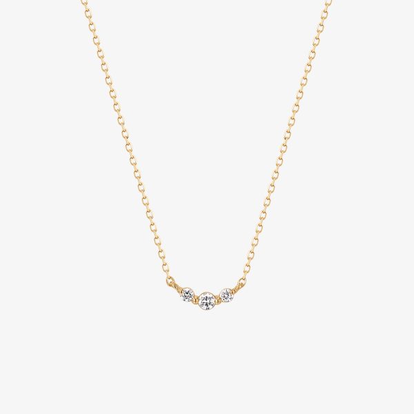 INEZ | Triple Diamond Necklace