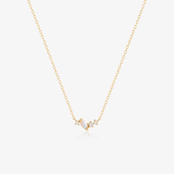ZEPHYR | Opal and Lab Grown Diamond Necklace