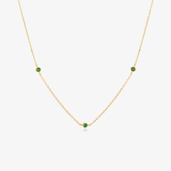 CARINA | Triple Tsavorite Necklace