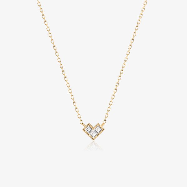 ADELAIDE | Triple White Sapphire Necklace