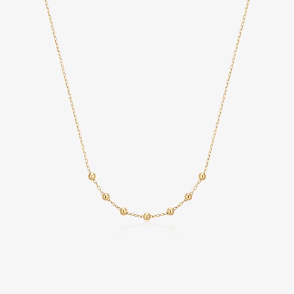 ERICA | 14kt Gold Beaded Necklace