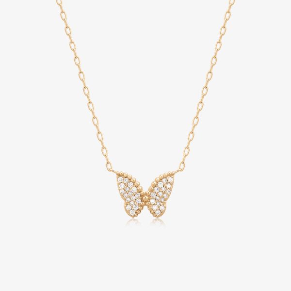 CHRYSALIS | Pavé Lab Grown Diamond Butterfly Necklace