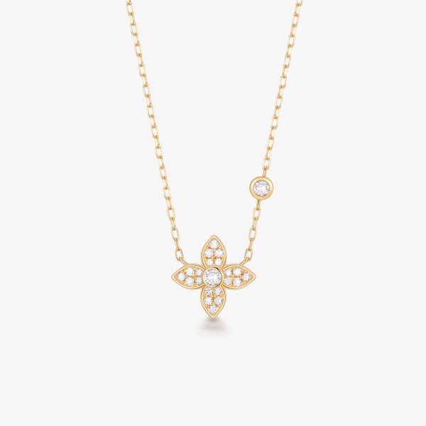 KLOEY | Lab Grown Diamond Clover Necklace