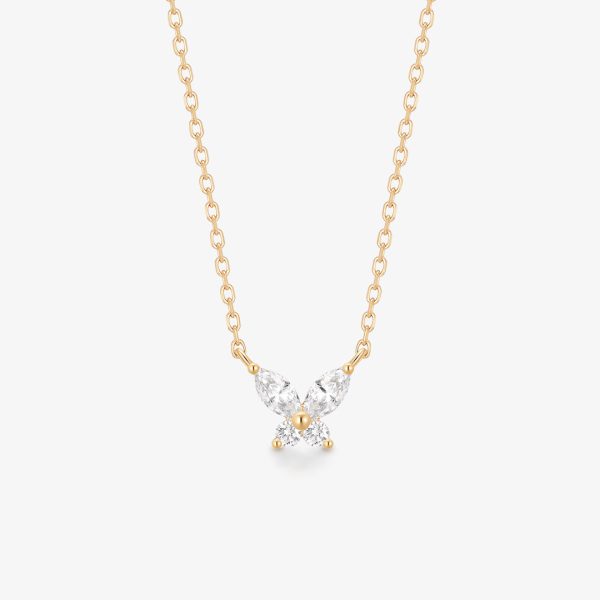 ISABEAU | Marquise Lab Grown Diamond Butterfly Necklace