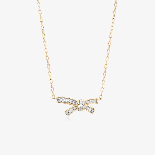 MARISTELA | Lab Grown Diamond Bow Necklace