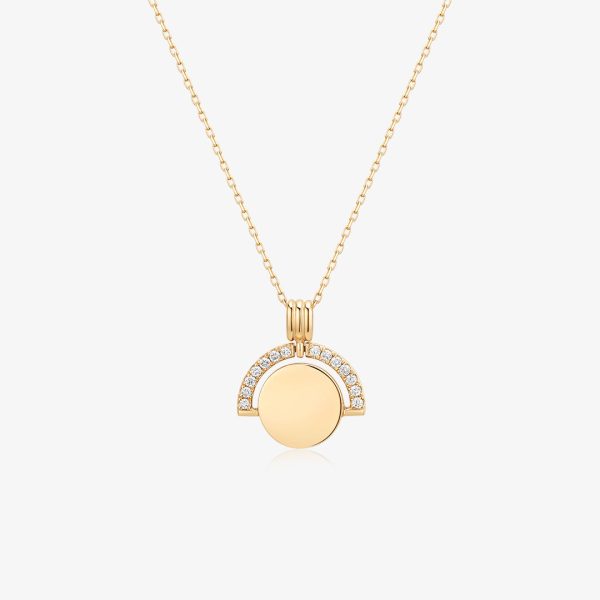 RANIA | Bead Set Lab Grown Diamond Circle Necklace