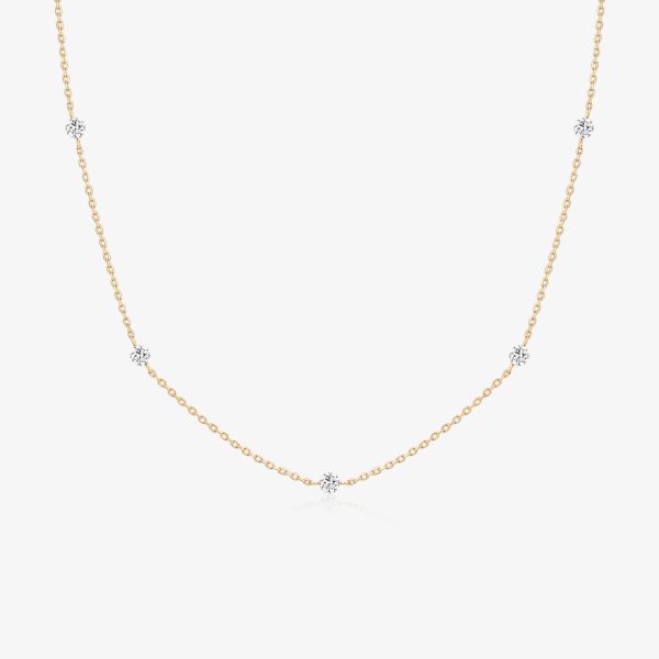 Lab Grown Diamond Station Necklace