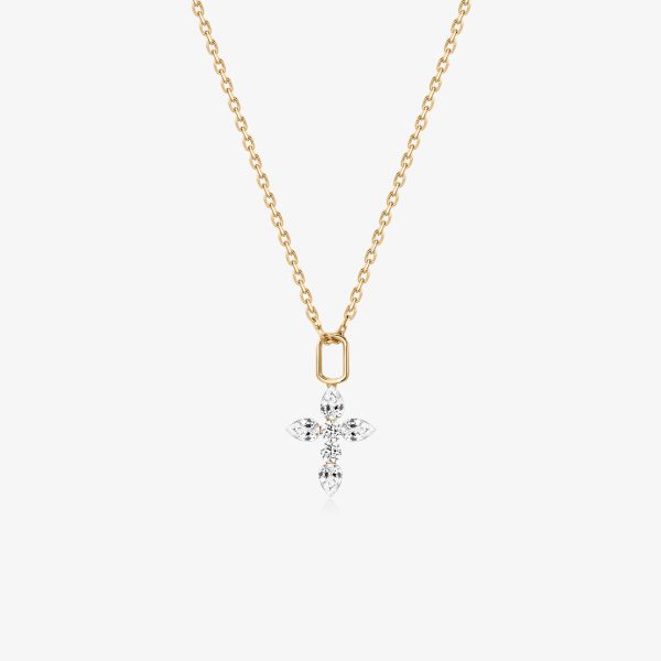Lab Grown Diamond Cross Necklace