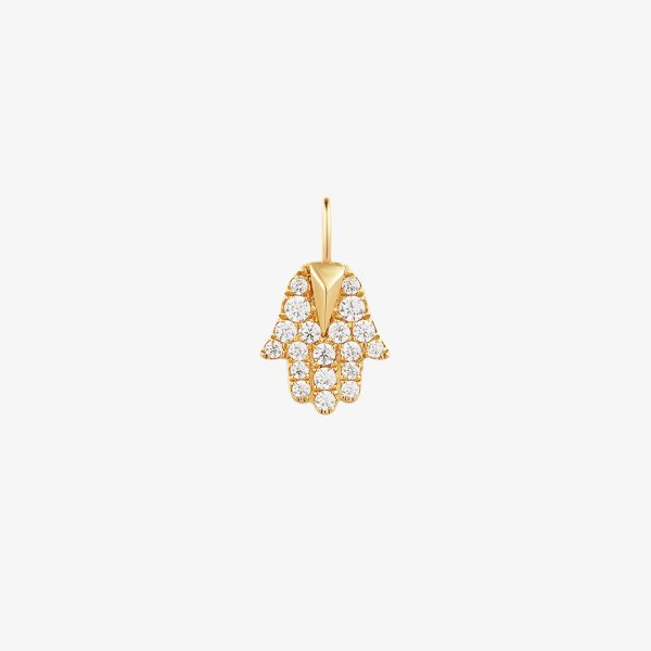 MIRIAM | Diamond Hamsa Pendant