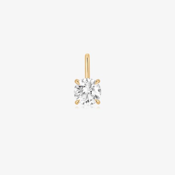 Round Lab Grown Diamond Necklace Charm (0.83 ct. tw.)