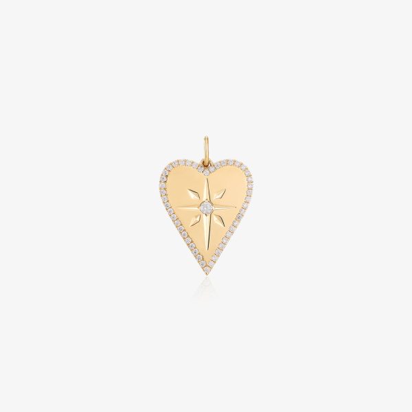 Celestial Heart Lab Diamond Necklace Charm