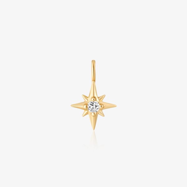 Eight-Point Star Diamond Charm