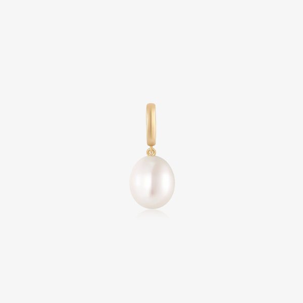 Oval Pearl Necklace Charm