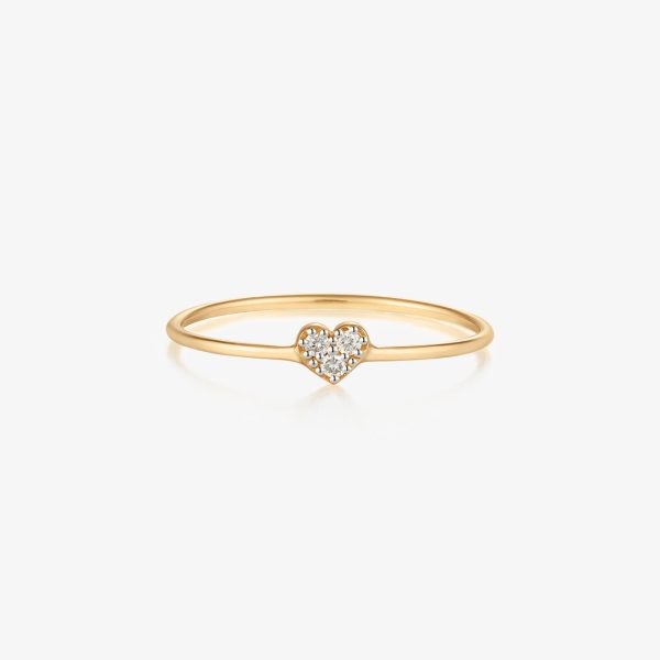 SOPHIE | Pavé Diamond Heart Ring