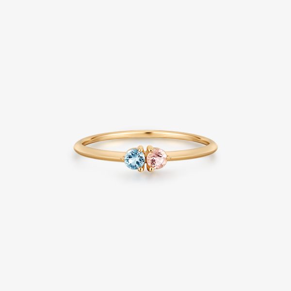 PIXIE | Aquamarine and Morganite Ring