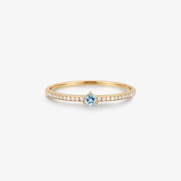 JASMINE | Aquamarine and Diamond Ring