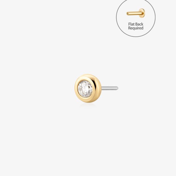 HONOR | Lab Grown Diamond Threadless Flatback Earring