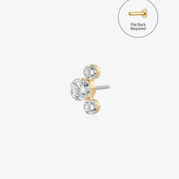 Lab-Grown Diamond Cluster Threadless End