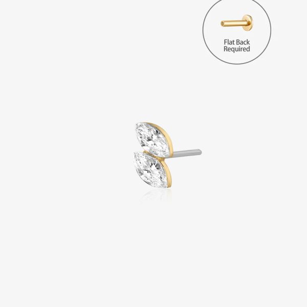 Marquise Duo Lab-Grown Diamond Threadless End