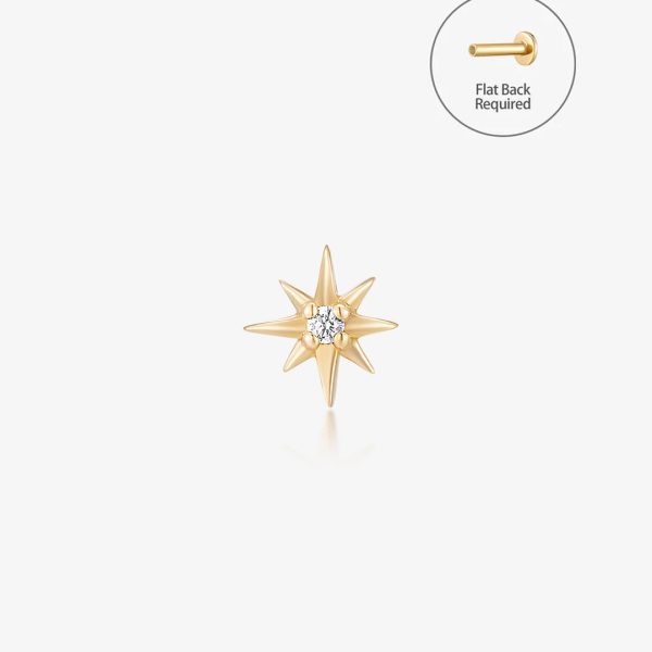 Eight-Point Star Diamond Threadless End
