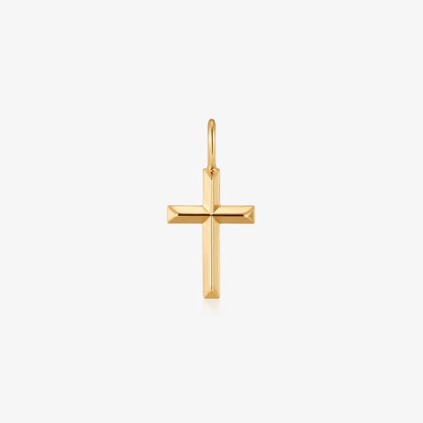 Faceted Cross Charm