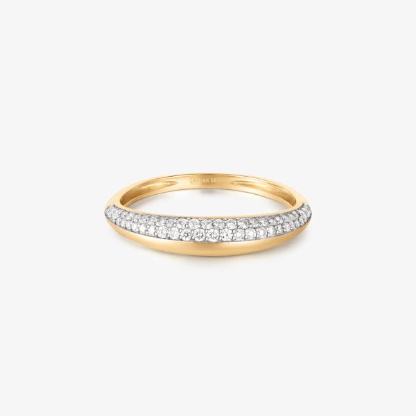 GILEA | Two-Tone Pavé Lab Grown Diamond Ring