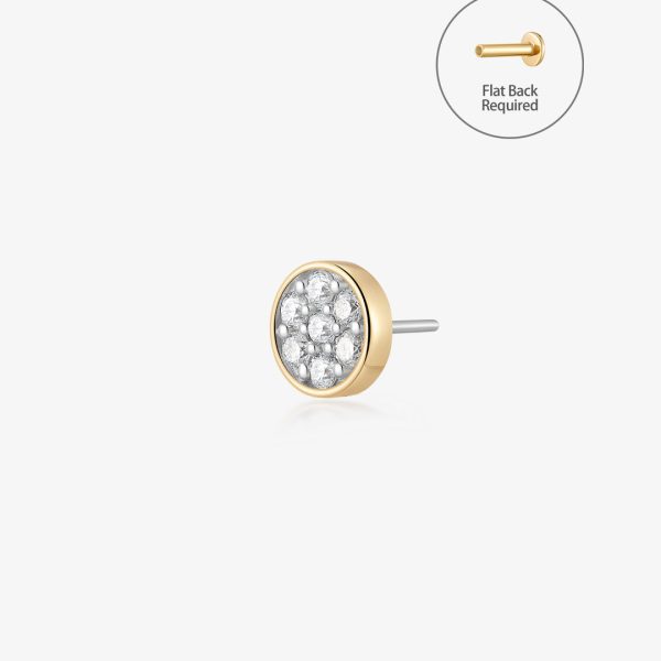 PRADIA | Lab Grown Diamond Threadless Flatback Earring
